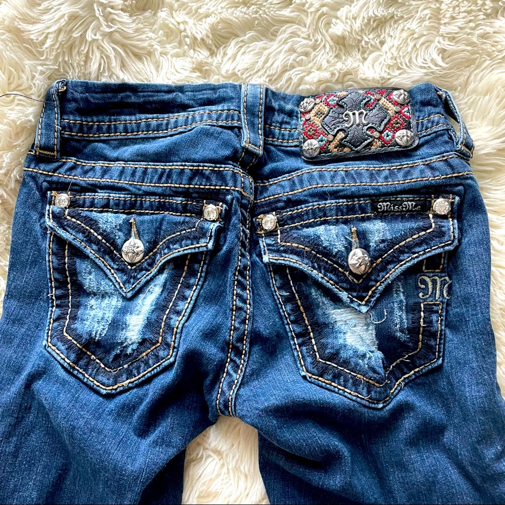 Miss me jeans-size24- blue- signature boot